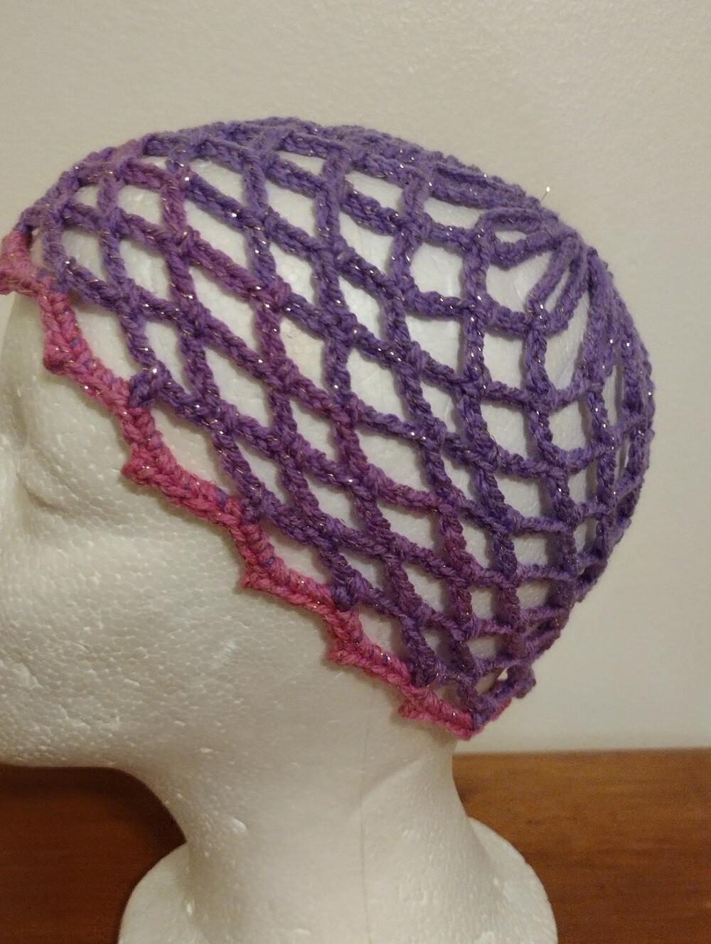 Handmade Crochet Decorative Mesh Hat